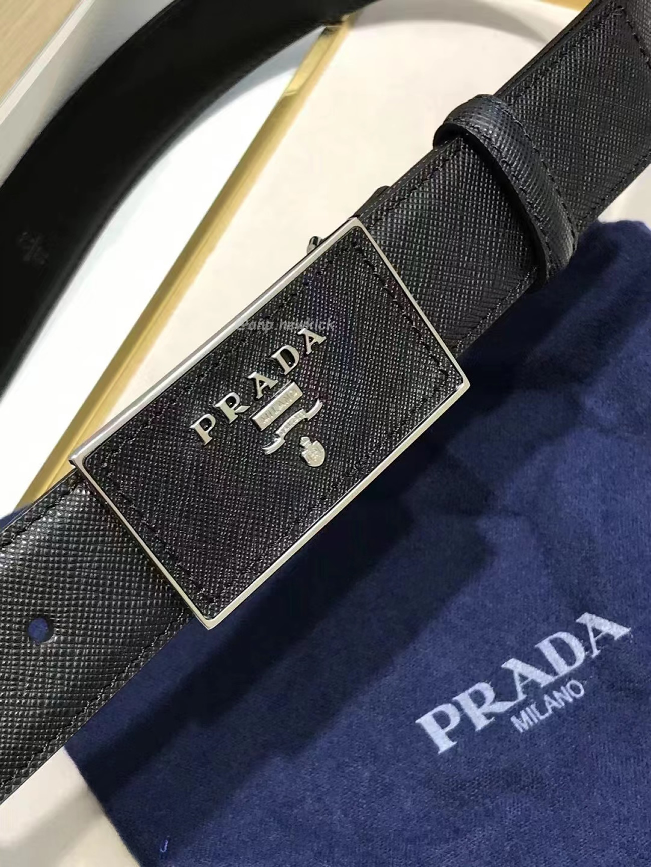 Prada Square Buckle Belt (3) - www.newkick.vip